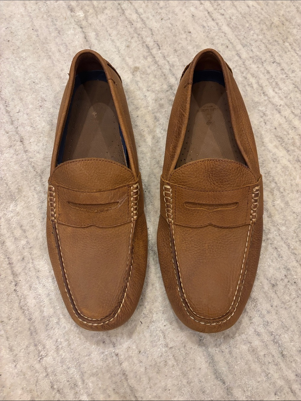 Polo by Ralph Lauren Tan Leather Penny Loafers